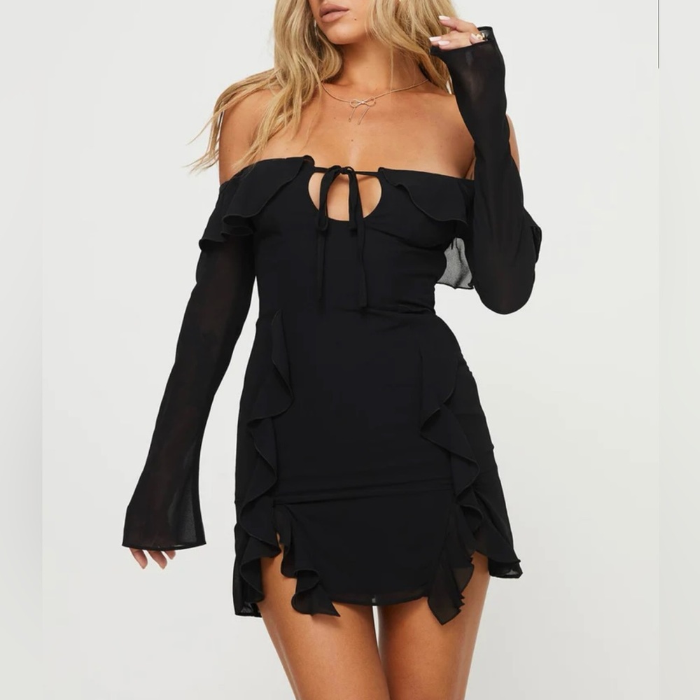 Princess Polly Mollins Long Sleeve Mini Dress